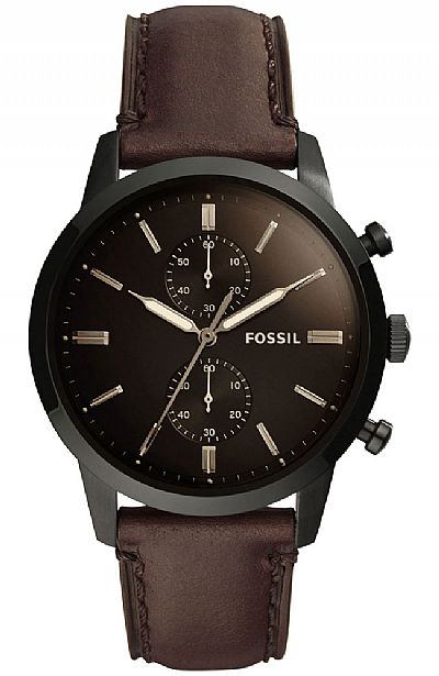 FOSSIL Townsman Brown Leather Chronograph FS5437