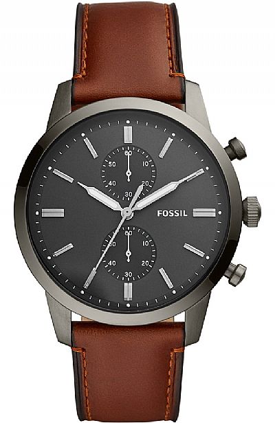 FOSSIL Townsman Brown Leather Chronograph FS5522