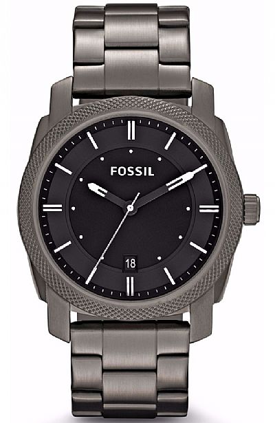 FOSSIL Machine Grey Stainless Steel Bracelet FS4774
