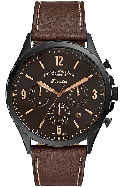 FOSSIL Forrester Brown Leather Chronograph FS5608