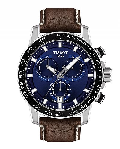 TISSOT Gents Supersport Brown Leather Chronograph T125.617.16.041.00