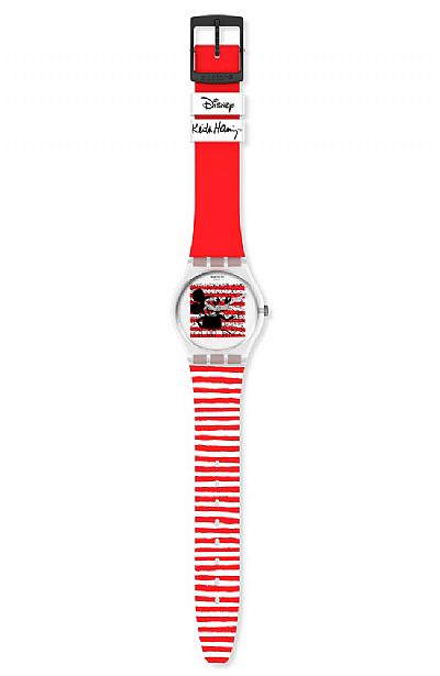 SWATCH Mouse Mariniere Two Tone Rubber Strap GZ352