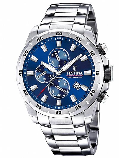 FESTINA Silver Stainless Steel Chronograph F20463/2