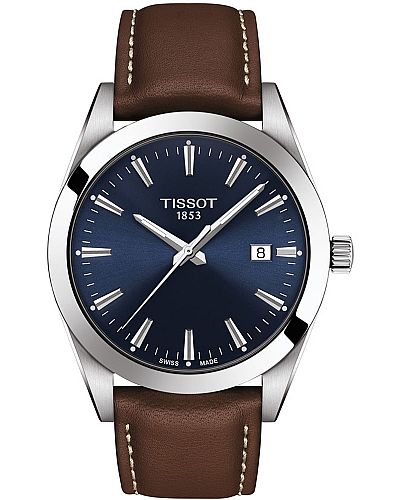 TISSOT T-Classic Gentleman Saphire  Brown Leather Strap T127.410.16.041.00