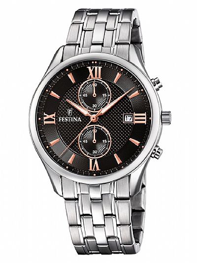 FESTINA Silver Stainless Steel Chronograph F6854/7