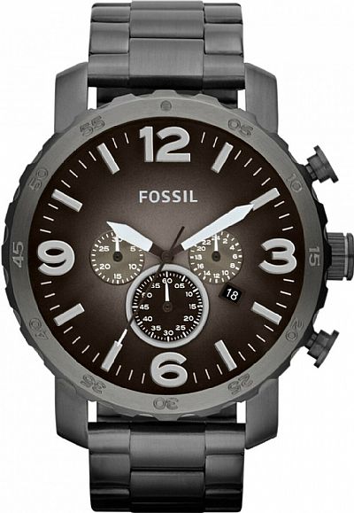 FOSSIL Nate Grey Stainless Steel Chronograph JR1437