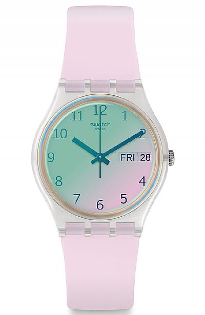 SWATCH Ultrarose Pink Rubber Strap GE714