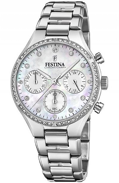 FESTINA Crystals Stainless Steel Chronograph F20401/1