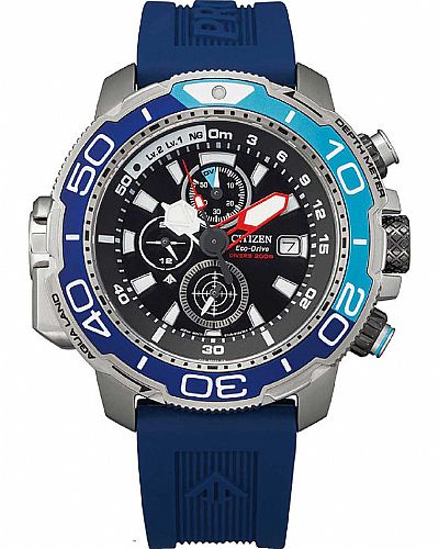 CITIZEN Promaster  Blue Rubber Chronograph BJ2169-08E