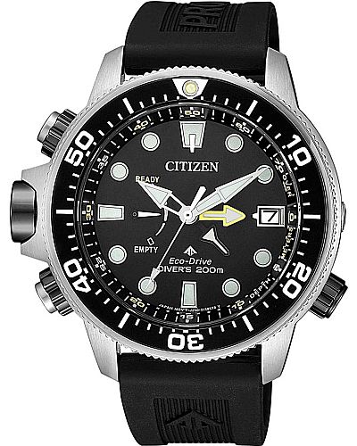 CITIZEN PROMASTER DIVERS Black Rubber  WATCH BN2036-14E