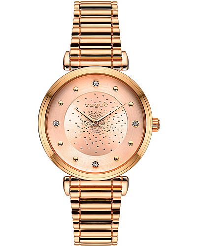 VOGUE Ladies Rose Gold Steel 610252