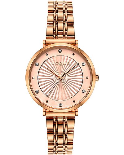  VOGUE Bliss Crystals Rose Gold Stainless Steel Bracelet 815352