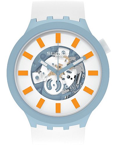 SWATCH Blite White Rubber Strap SB03N101