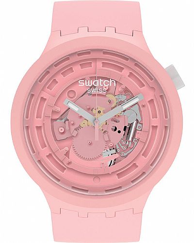 SWATCH C-Pink Rubber Strap SB03P100