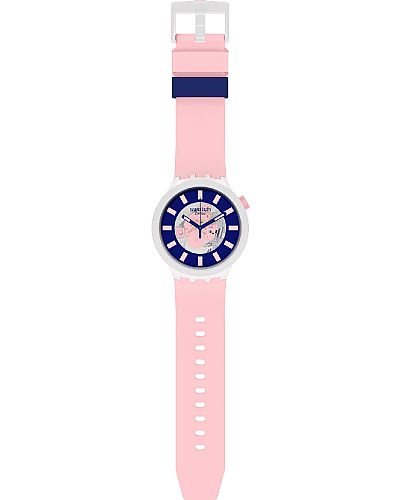 SWATCH Diversipink Pink Rubber Strap SB03M105