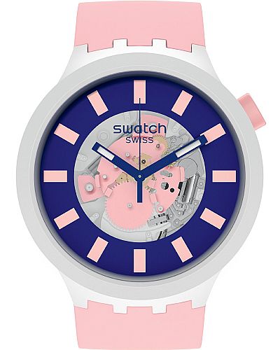 SWATCH Diversipink Pink Rubber Strap SB03M105