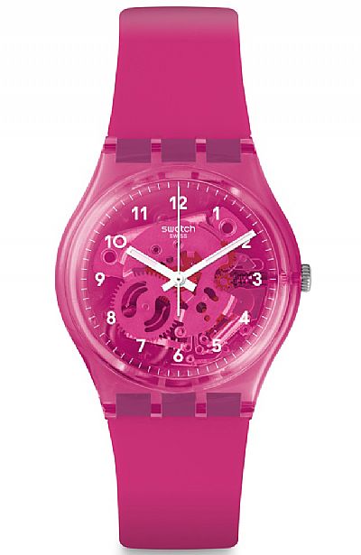 SWATCH Gum Flavour Fuchsia Rubber Strap GP166