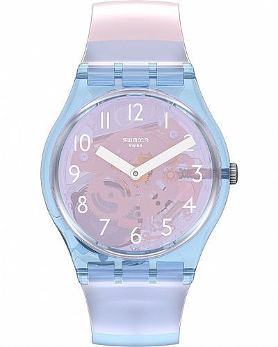 SWATCH Pinkzure Multicolor Rubber Strap GL126