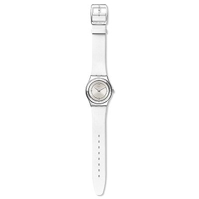 SWATCH Madame Blanchette White Leather Strap YLS213