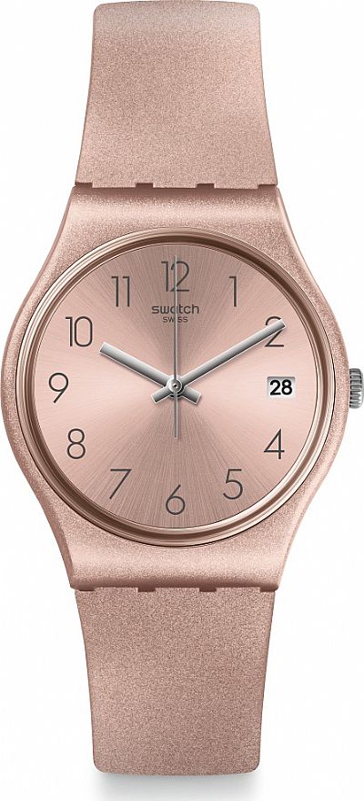 SWATCH Pinkbaya Rose Gold Rubber Strap GP403