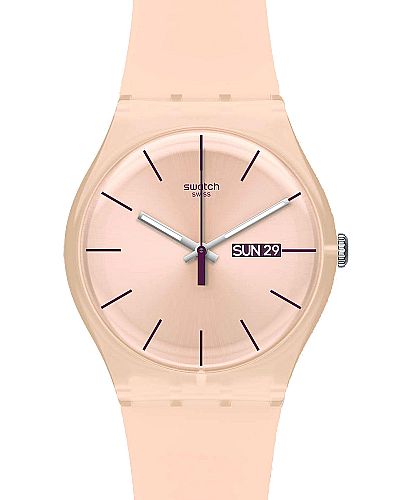 SWATCH Rose Rebel Silicon Strap SUOT700