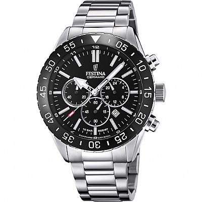 FESTINA  Stainless Steel Saphire Gents Watch F20575/3