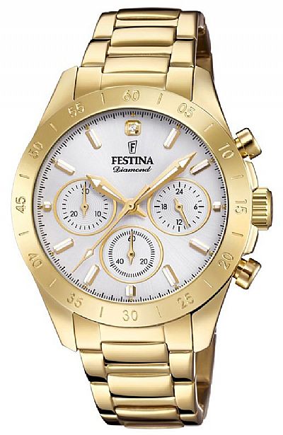 FESTINA Boyfriend Ladies Gold Steel F20400/1