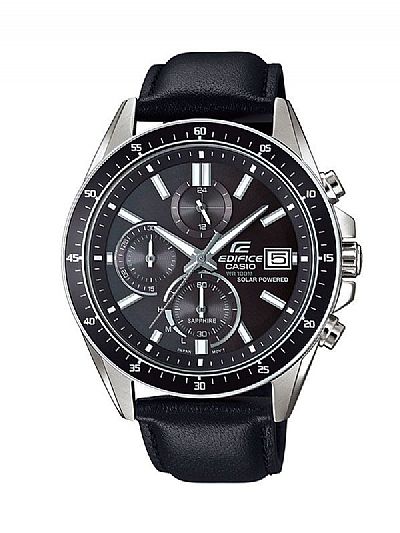 CASIO Edifice Solar Black Leather Chronograph EFS-S510L-1AVUEF