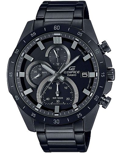 CASIO EDIFICE BLACK STEEL CHRONO EFR-571MDC-1AVUEF