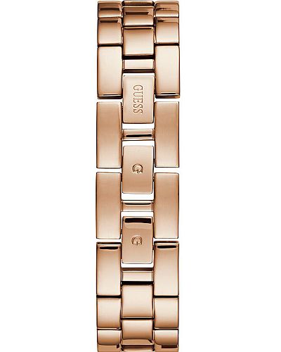 GUESS LADIES ROSEGOLD STELL WITH CRYSTALS