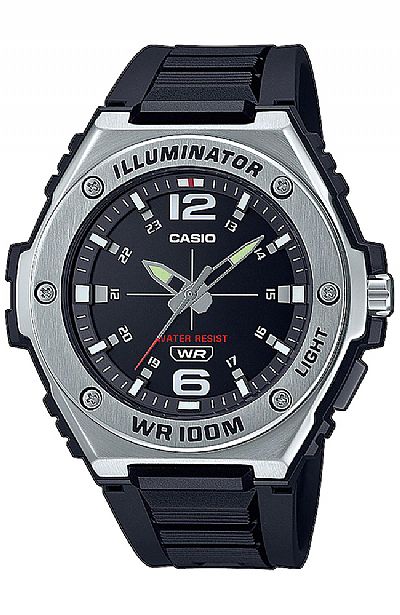 CASIO Collection Blue Rubber Strap MWA-100H-1AVEF