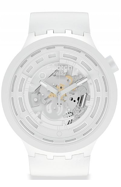 SWATCH C-White Rubber Strap SB03W100