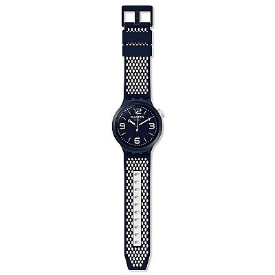 SWATCH BBCREAM Blue Rubber Strap SO27N101