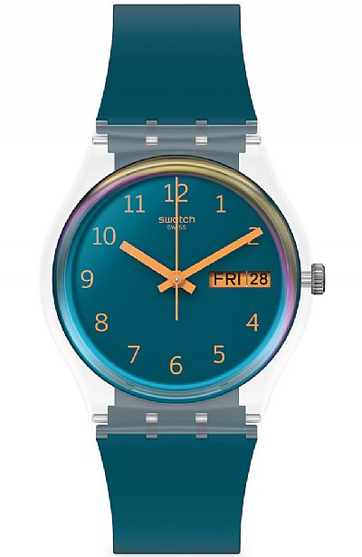 SWATCH Blue Away Blue Rubber Strap SO28K700