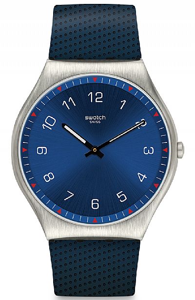 SWATCH Skinnavy Blue Rubber Strap SS07S102