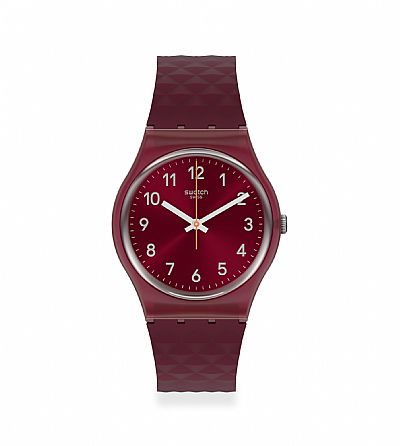 SWATCH Rednel Bordeaux Silicone Strap GR184