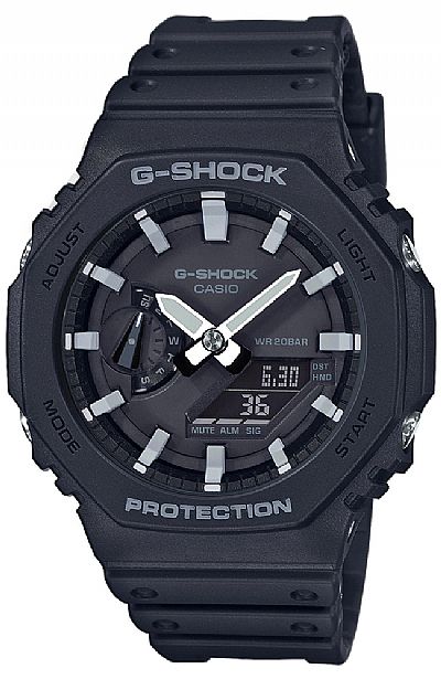 CASIO G-Shock Black Rubber Strap GA-2100-1AER