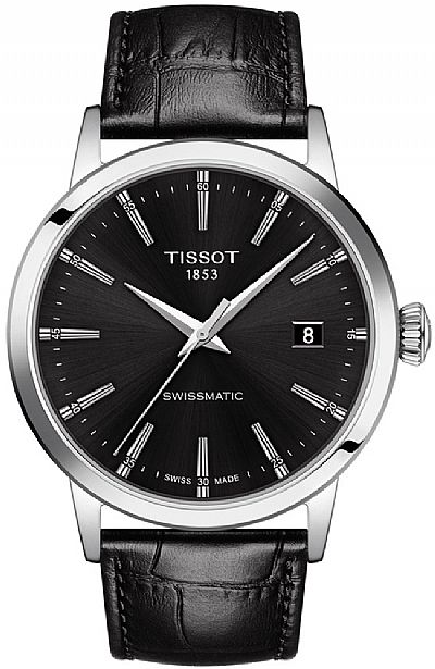 TISSOT Classic Dream Swissmatic Black Leather Strap T129.407.16.051.00