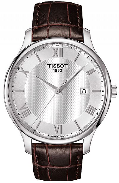 TISSOT Tradition Brown Leather Strap T063.610.16.038.00