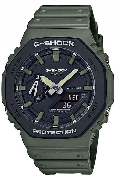 CASIO G-Shock Khaki Rubber Strap GA-2110SU-3AER