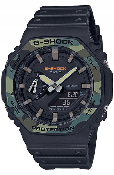 CASIO G-Shock Black Rubber Strap GA-2100SU-1AER