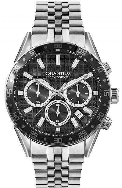QUANTUM Silver Stainless Steel Chronograph PWG948.350