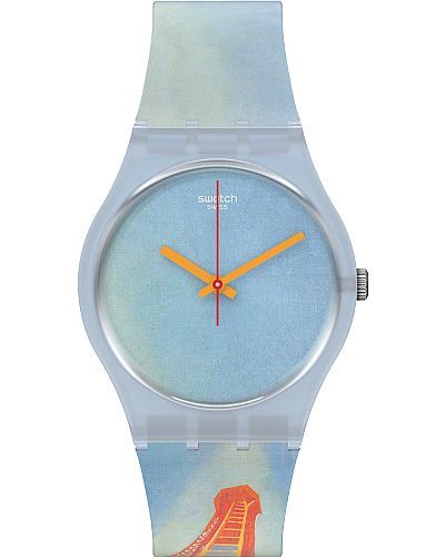 SWATCH Eiffel Tower by Robert Delaunay Multicolor Rubber Strap GZ357