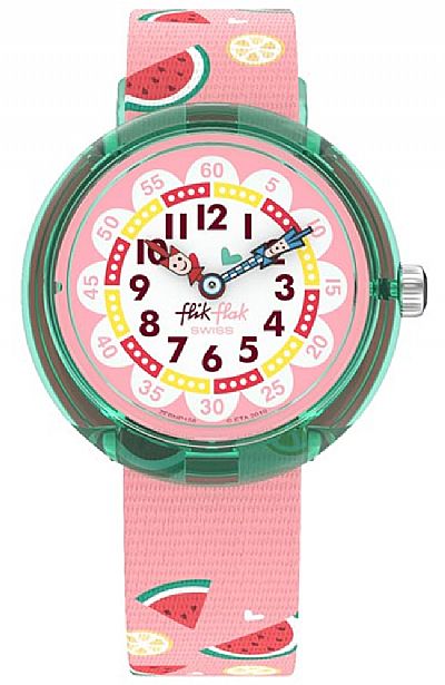 FLIK FLAK Melonade Pink Fabric Strap ZFBNP158