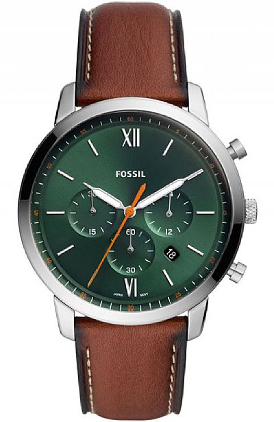 FOSSIL Minimalist Brown Leather Chronograph FS5902