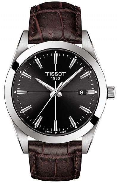 TISSOT T-Classic Gentleman Saphire Brown Leather Strap  T127.410.16.051.01