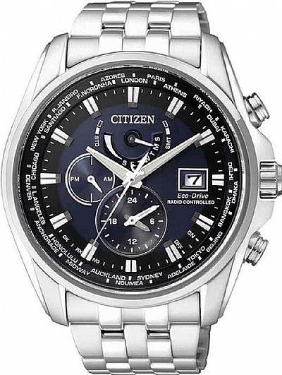 CITIZEN Eco-Drive Radio Controlled Stainless Steel Chronograph AT9030-55L