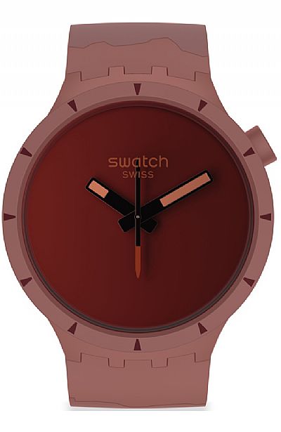 SWATCH Lost In The Canyon Red Rubber Strap SB03R100