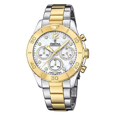 FESTINA WOMAN'S  TWO TONE STEEL WATCH BRACELETE  F20604/1