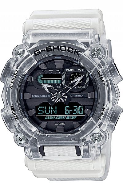 CASIO G-Shock Sound Wave Series White Rubber Strap GA-900SKL-7AER